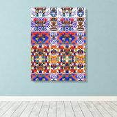 Portugees design canvas afdruk (Insitu (Houten vloer))