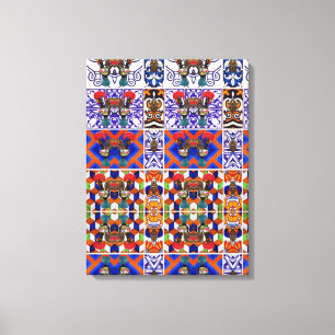 Portugees design canvas afdruk