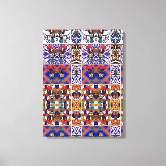 Portugees design canvas afdruk (Voorkant)