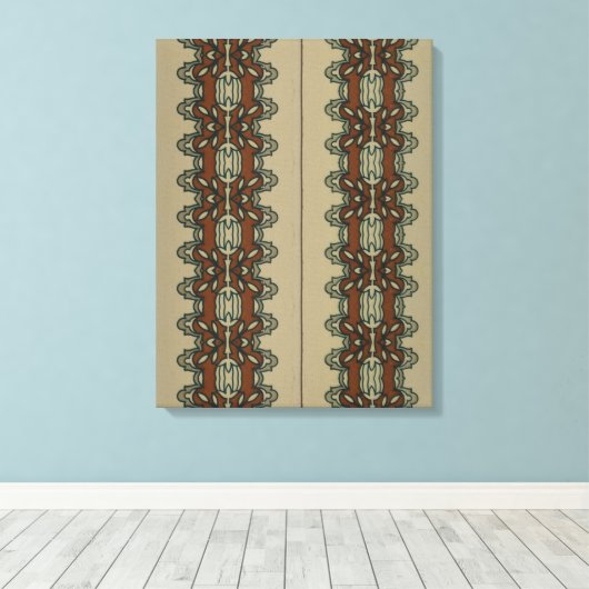 Portugees design canvas afdruk (Insitu (Houten vloer))