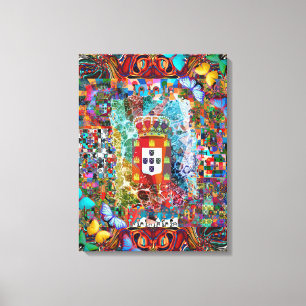 Portugees design canvas afdruk