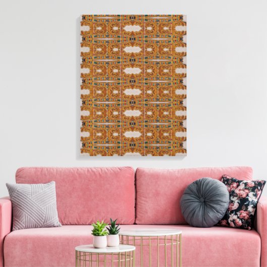 Portugees design canvas afdruk (Insitu (Woonkamer))