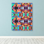 Portugees design canvas print (Insitu (Houten vloer))