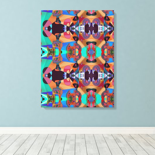 Portugees design canvas print (Insitu (Houten vloer))