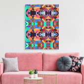 Portugees design canvas print (Insitu (Woonkamer))