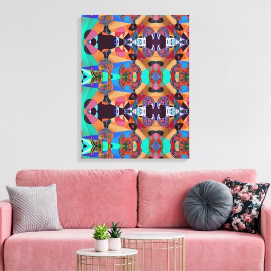 Portugees design canvas print (Insitu (Woonkamer))