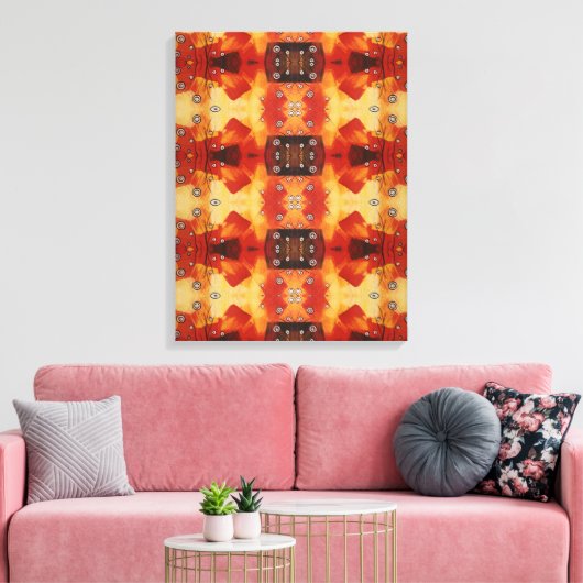 Portugees design canvas print (Insitu (Woonkamer))