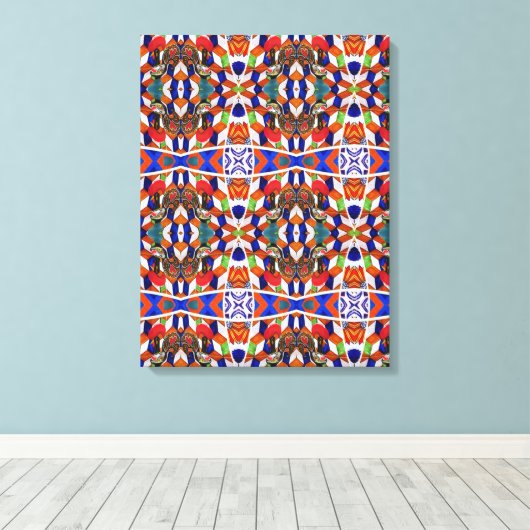 Portugees design canvas print (Insitu (Houten vloer))