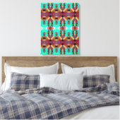 Portugees design canvas print (Insitu (Slaapkamer))