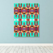 Portugees design canvas print (Insitu (Houten vloer))
