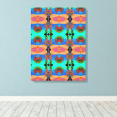 Portugees design canvas print (Insitu (Houten vloer))