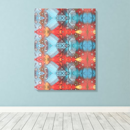 Portugees design canvas print (Insitu (Houten vloer))