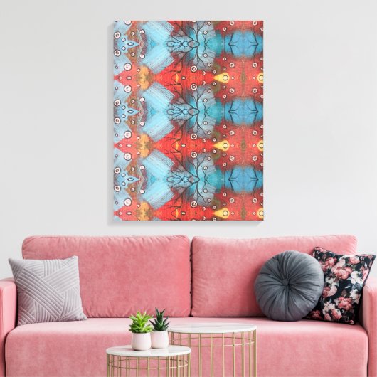 Portugees design canvas print (Insitu (Woonkamer))