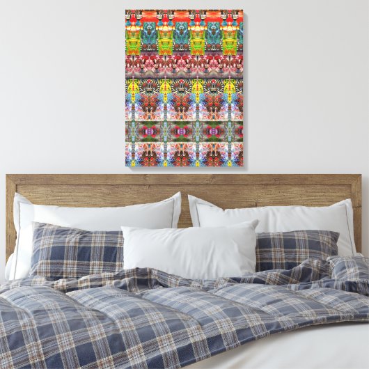 Portugees design canvas print (Insitu (Slaapkamer))