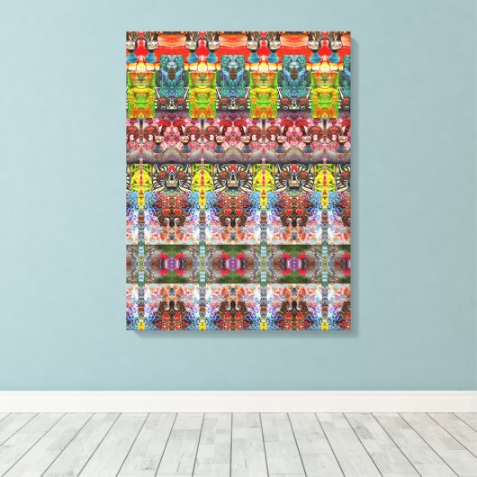 Portugees design canvas print (Insitu (Houten vloer))