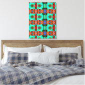 Portugees design canvas print (Insitu (Slaapkamer))