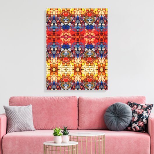 Portugees design canvas print (Insitu (Woonkamer))