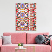 Portugees design canvas print (Insitu (Woonkamer))