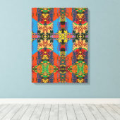 Portugees design canvas print (Insitu (Houten vloer))