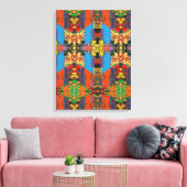 Portugees design canvas print (Insitu (Woonkamer))
