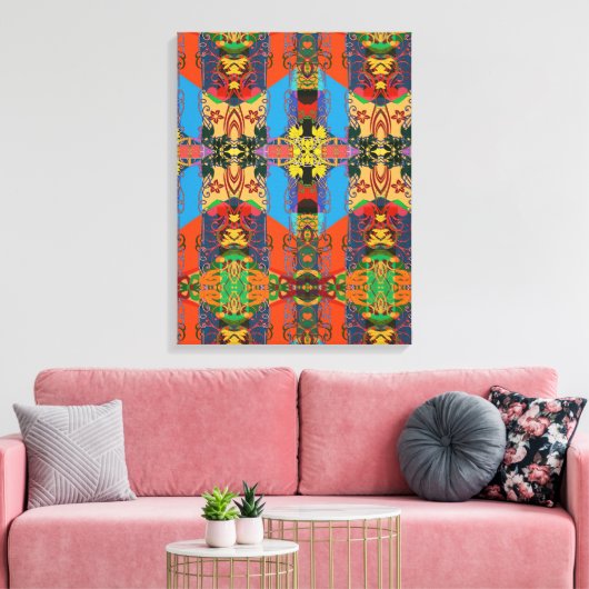 Portugees design canvas print (Insitu (Woonkamer))