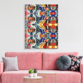 Portugees design canvas print (Insitu (Woonkamer))