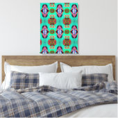 Portugees design canvas print (Insitu (Slaapkamer))
