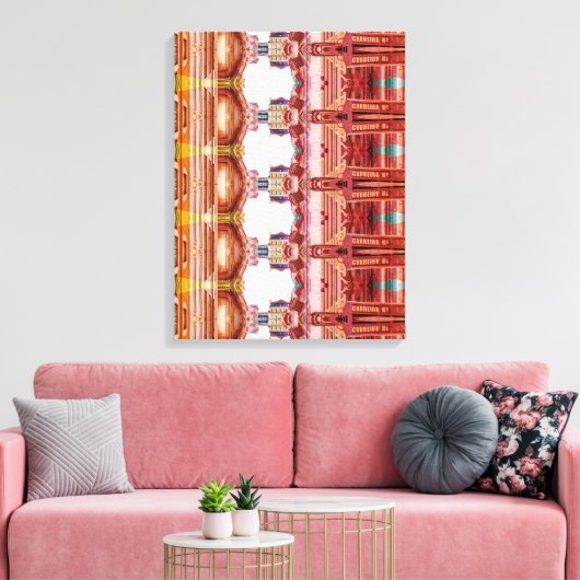 Portugees design canvas print (Insitu (Woonkamer))