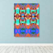 Portugees design canvas print (Insitu (Houten vloer))