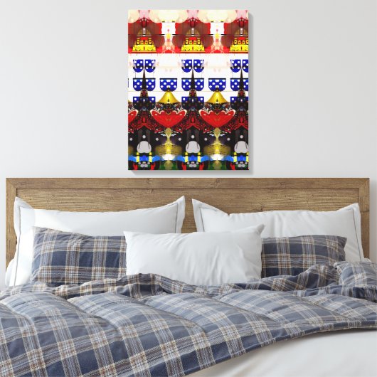 Portugees design canvas print (Insitu (Slaapkamer))