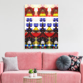 Portugees design canvas print (Insitu (Woonkamer))