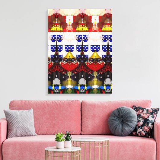 Portugees design canvas print (Insitu (Woonkamer))