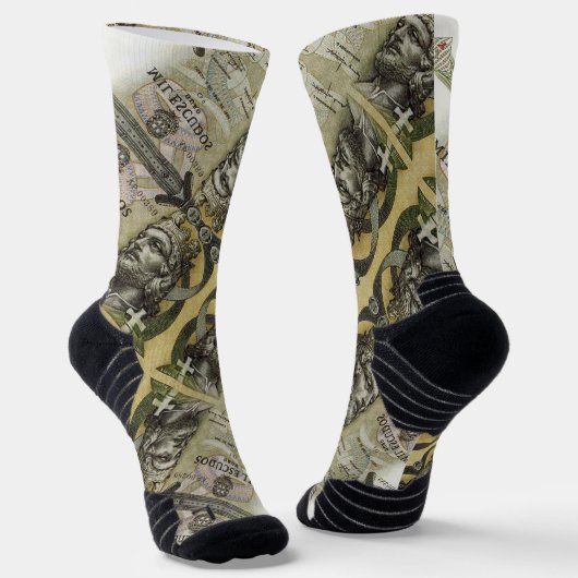 Portugees design Crew Sokken (Gebogen)