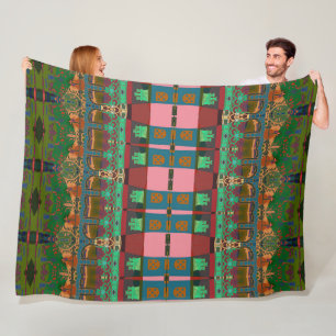 Portugees design fleece deken