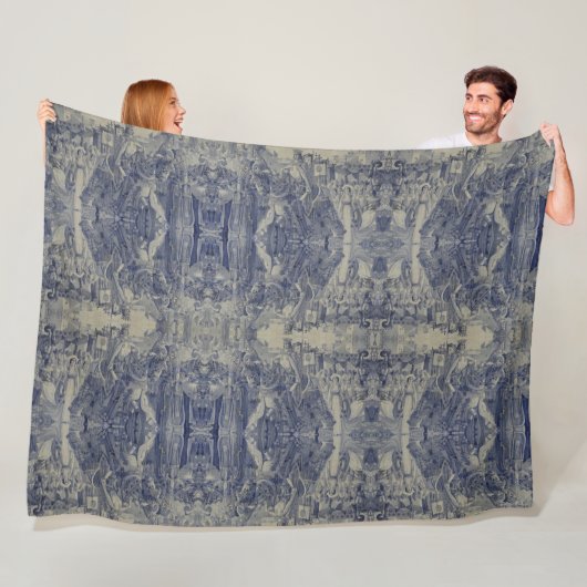 Portugees design fleece deken (In situ)