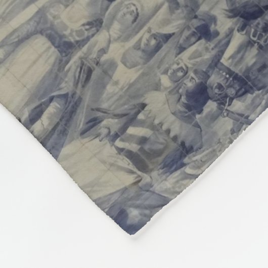 Portugees design fleece deken (Hoek)