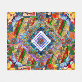 Portugees design fleece deken (Voorkant (Horizontaal))