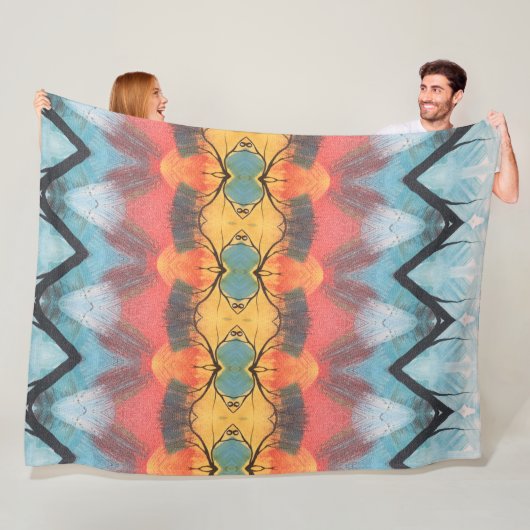 Portugees design fleece deken (In situ)