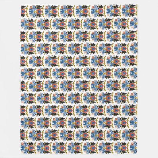 Portugees design fleece deken (Voorkant)