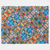 Portugees design fleece deken (Voorkant (Horizontaal))