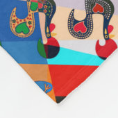 Portugees design fleece deken (Hoek)