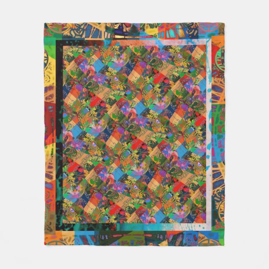 Portugees design fleece deken (Voorkant)