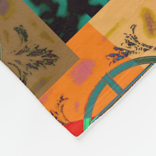 Portugees design fleece deken (Hoek)