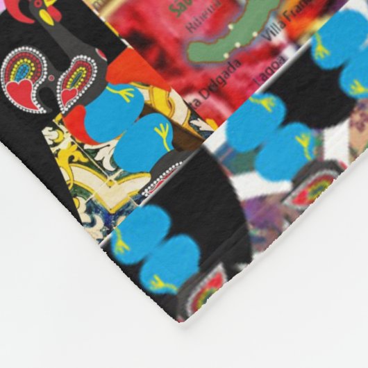 Portugees design fleece deken (Hoek)