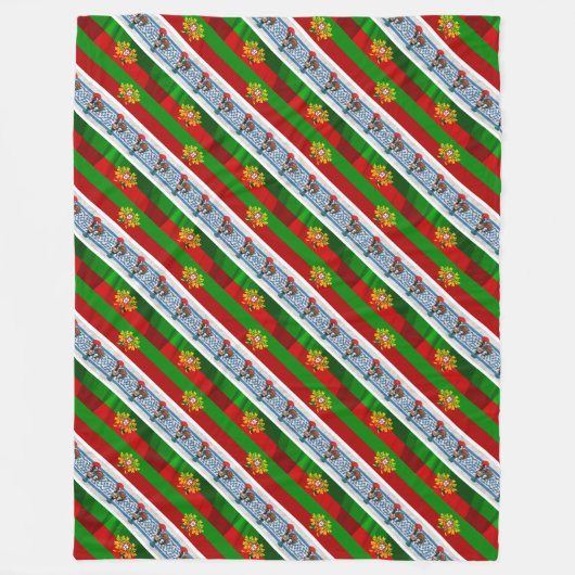 Portugees design fleece deken (Voorkant)