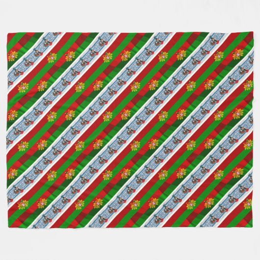 Portugees design fleece deken (Voorkant (Horizontaal))