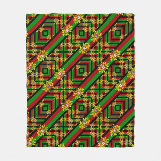 Portugees design fleece deken (Voorkant)