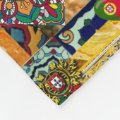 Portugees design fleece deken (Hoek)