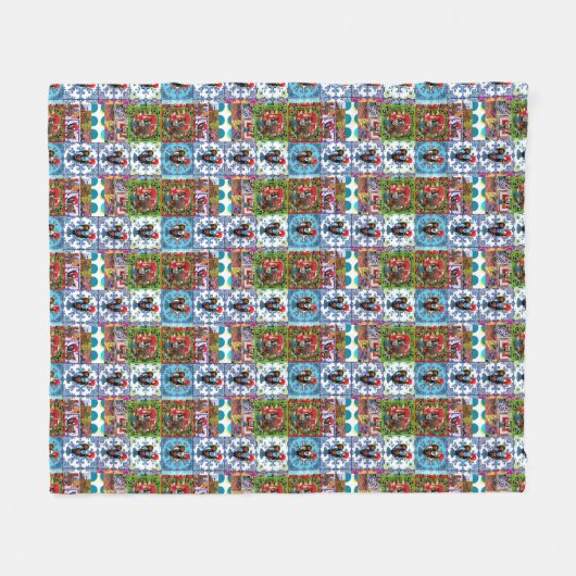 Portugees design fleece deken (Voorkant (Horizontaal))