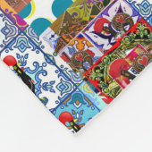 Portugees design fleece deken (Hoek)